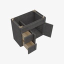 TS-S3621BDL-34-1/2"" Sink Base Combo Vanity with Left Drawer | Forevermark Townsquare Grey