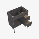 TS-S3621BDR-34-1/2"" Sink Base Combo Vanity with Right Drawer | Forevermark Townsquare Grey