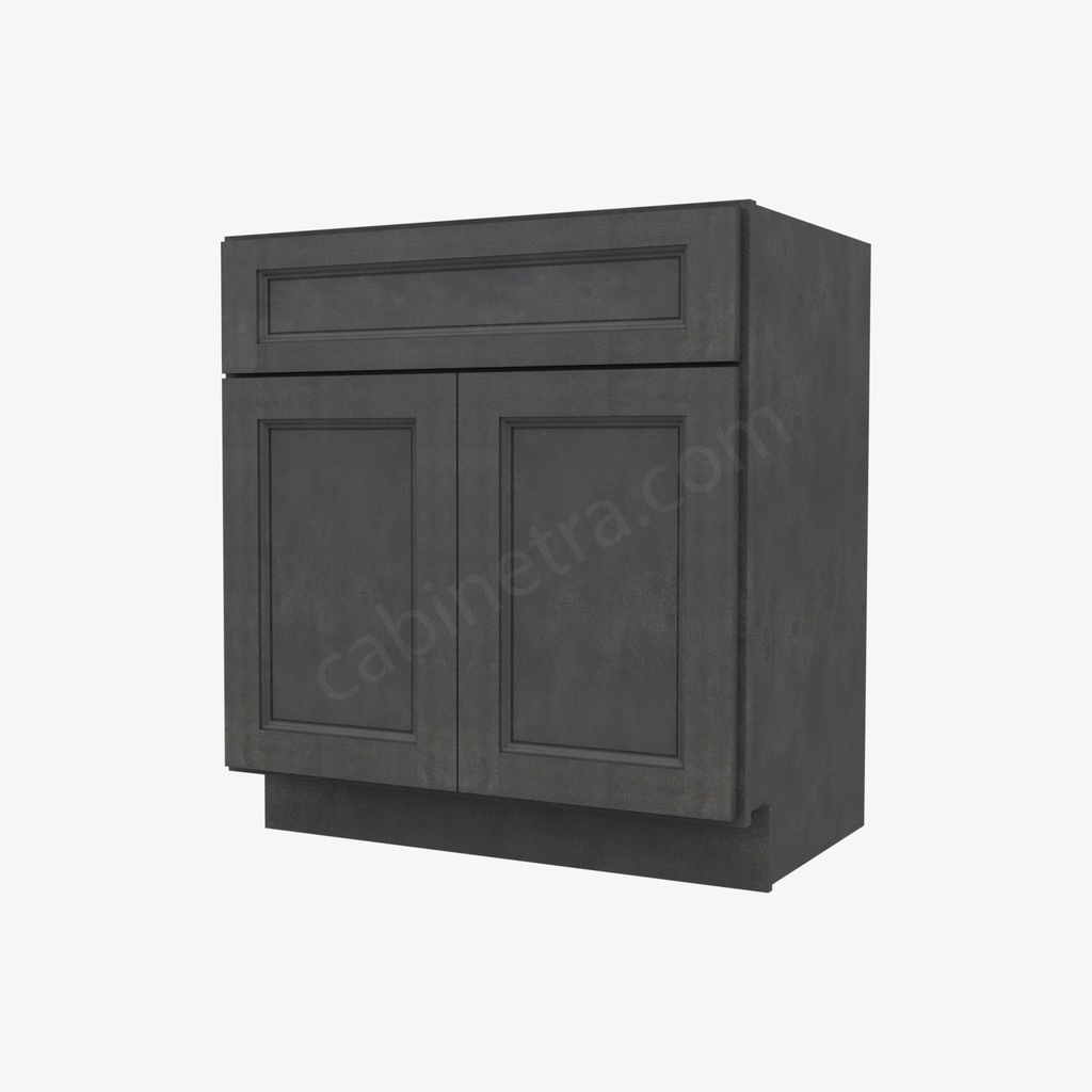 TS-S3021B-34-1/2"" Sink Base Vanity with Drawers | Forevermark Townsquare Grey