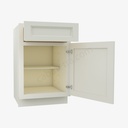TQ-B21 Single Door Base Cabinet | Forevermark Townplace Crema
