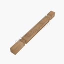 AR-LEG75 B3x3 Trimmable Full Decor Leg | Forevermark Woodland Brown