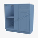 AX-BBLC45/48-42""W Base Blind Corner Cabinet | Forevermark Xterra Blue Shaker