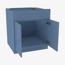 AX-S2421B-34-1/2"" Sink Base Vanity with Drawers | Forevermark Xterra Blue Shaker