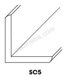 AX-SC5 (OCM) Outside Corner Molding | Forevermark Xterra Blue Shaker