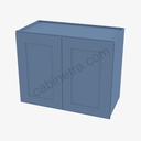 AX-W2730B Double Door Wall Cabinet | Forevermark Xterra Blue Shaker