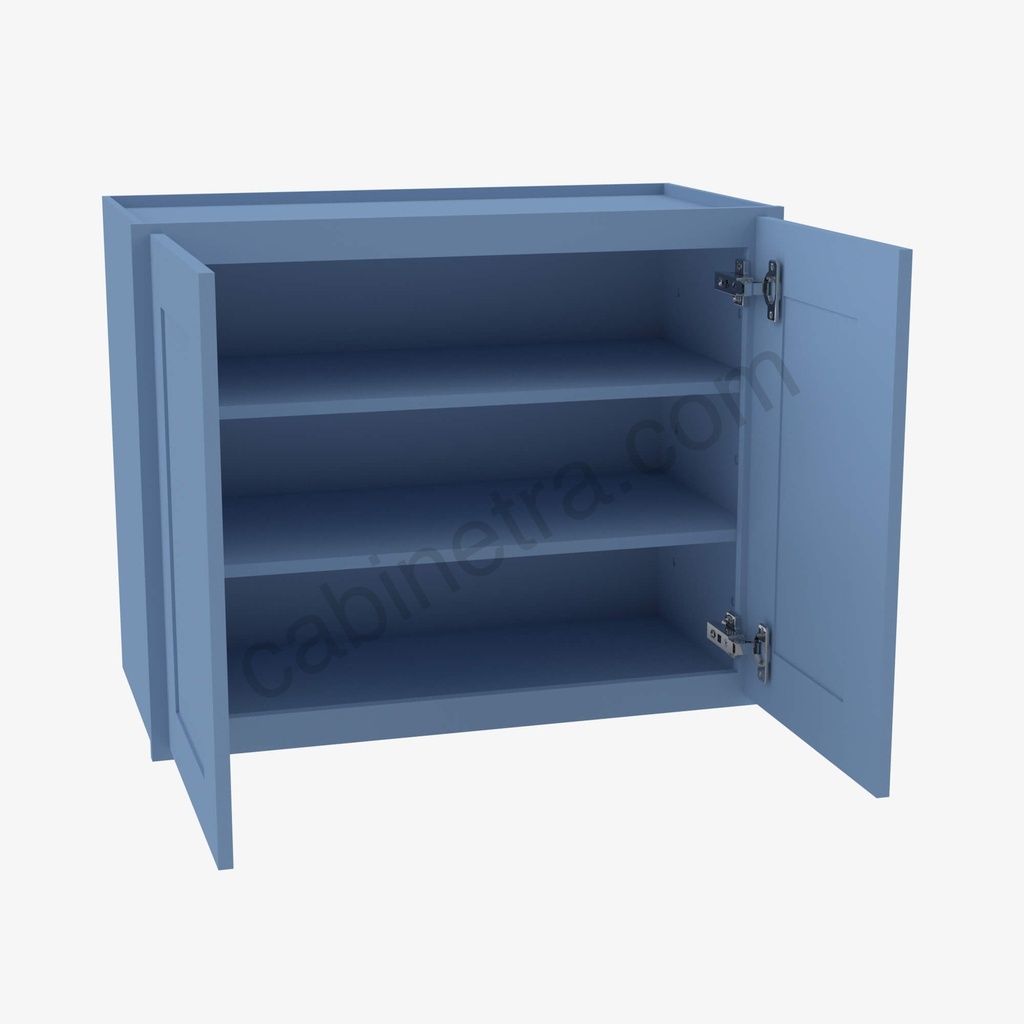 AX-W2730B Double Door Wall Cabinet | Forevermark Xterra Blue Shaker