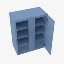 AX-WBLC30/33-3042 Wall Blind Corner Cabinet | Forevermark Xterra Blue Shaker
