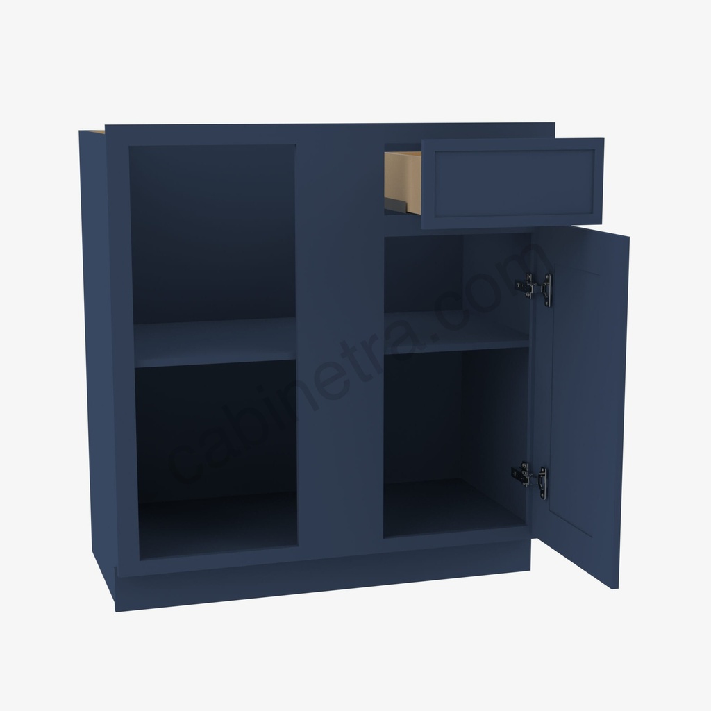 PD-BBLC45/48-42""W Base Blind Corner Cabinet | Forevermark Petit Blue