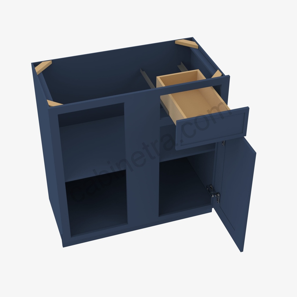 PD-BBLC45/48-42""W Base Blind Corner Cabinet | Forevermark Petit Blue