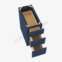 PD-DB36(3) 3 Drawer Pack Base Cabinet | Forevermark Petit Blue
