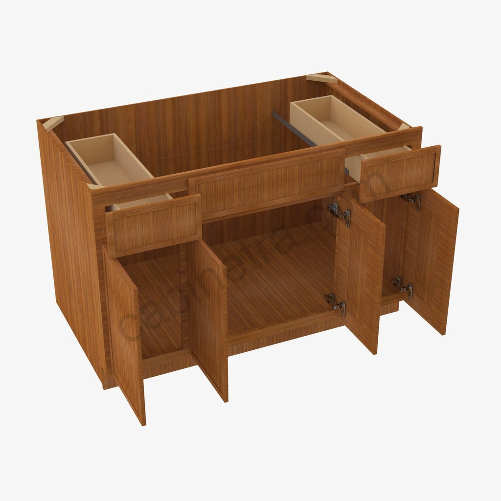 PR-S4821B12D-34-1/2√¢‚Ç¨¬≥ Sink Base Combo Vanity Replacement Door and Drawer Set | Forevermark Petit Brown