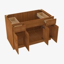 PR-S4821B12D-34-1/2√¢‚Ç¨¬≥ Sink Base Combo Vanity Replacement Door and Drawer Set | Forevermark Petit Brown