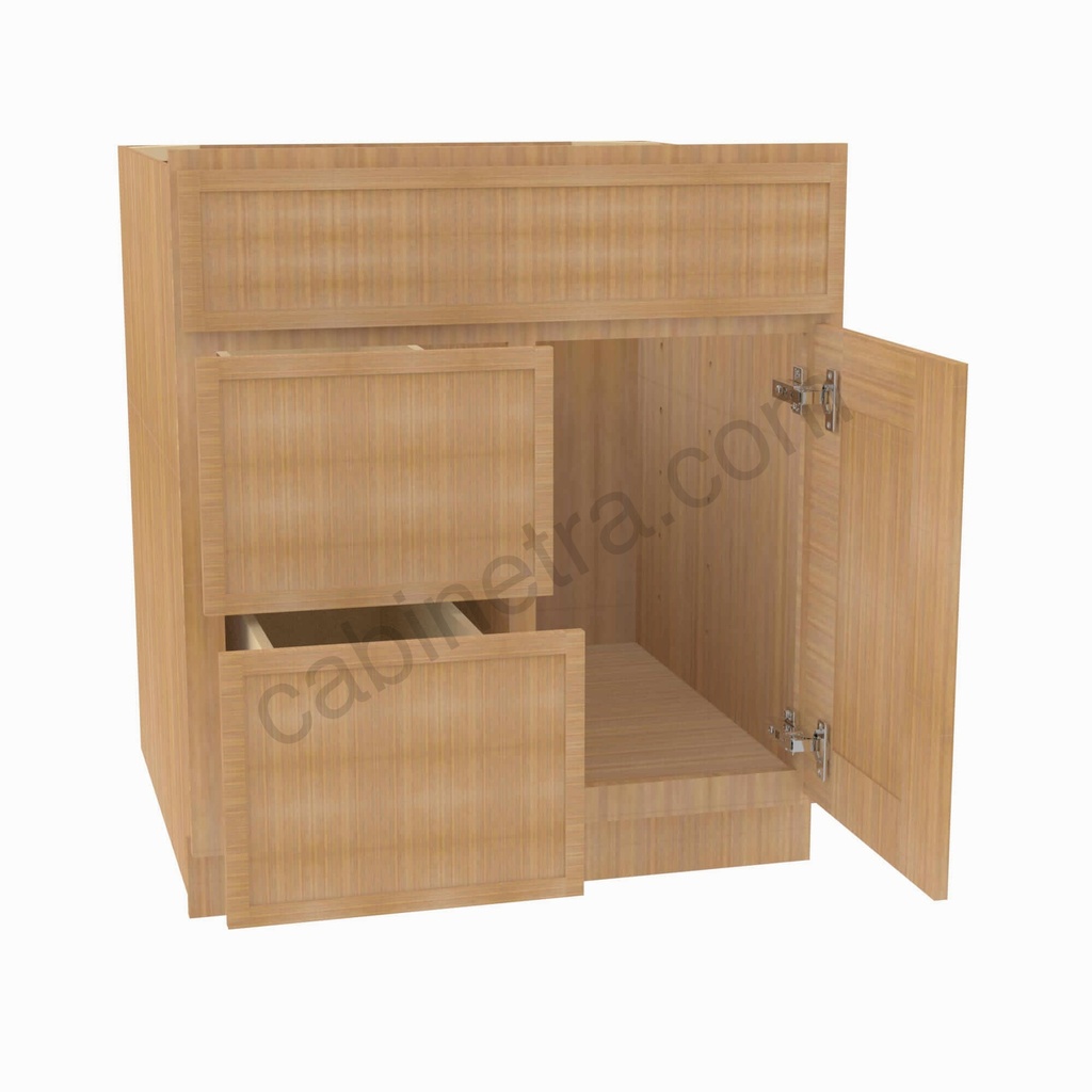 PS-S3021DL-34-1/2"" Combo Vanity with Left Drawer | Forevermark Petit Sand