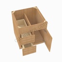 PS-S3021DL-34-1/2"" Combo Vanity with Left Drawer | Forevermark Petit Sand