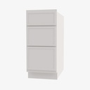 PW-DB36(3) 3 Drawer Pack Base Cabinet | Forevermark Petit White