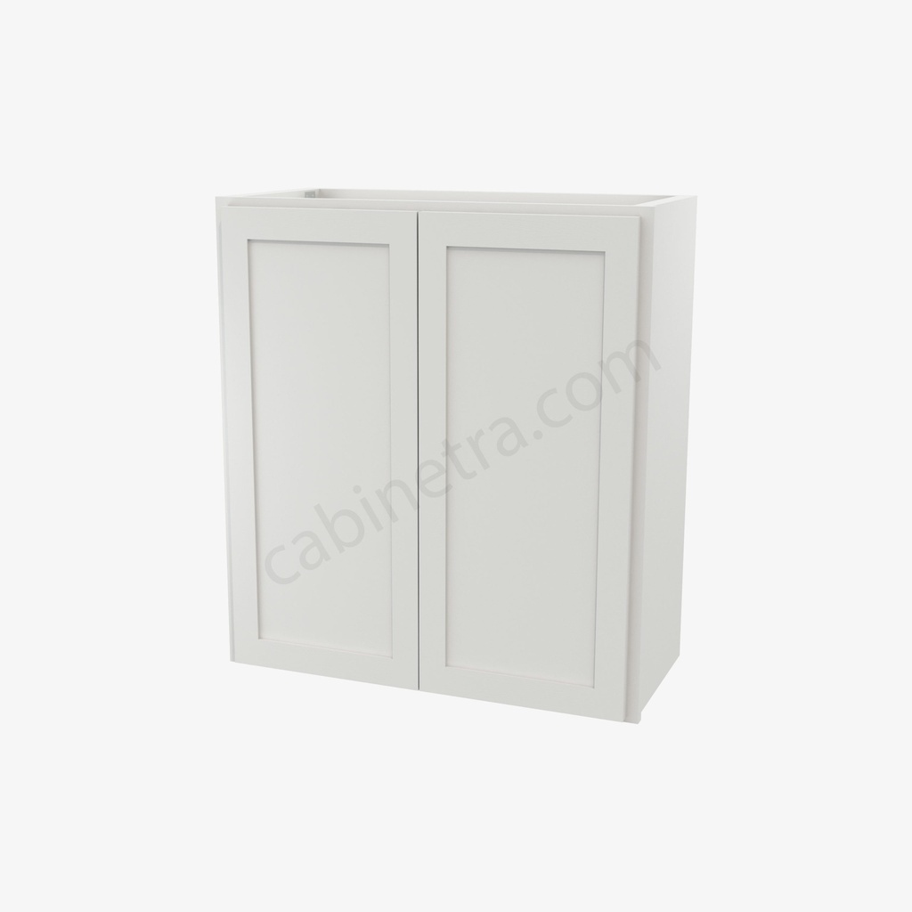 AW-W2730B Double Door Wall Cabinet | Forevermark Ice White Shaker