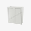 AW-W2730B Double Door Wall Cabinet | Forevermark Ice White Shaker