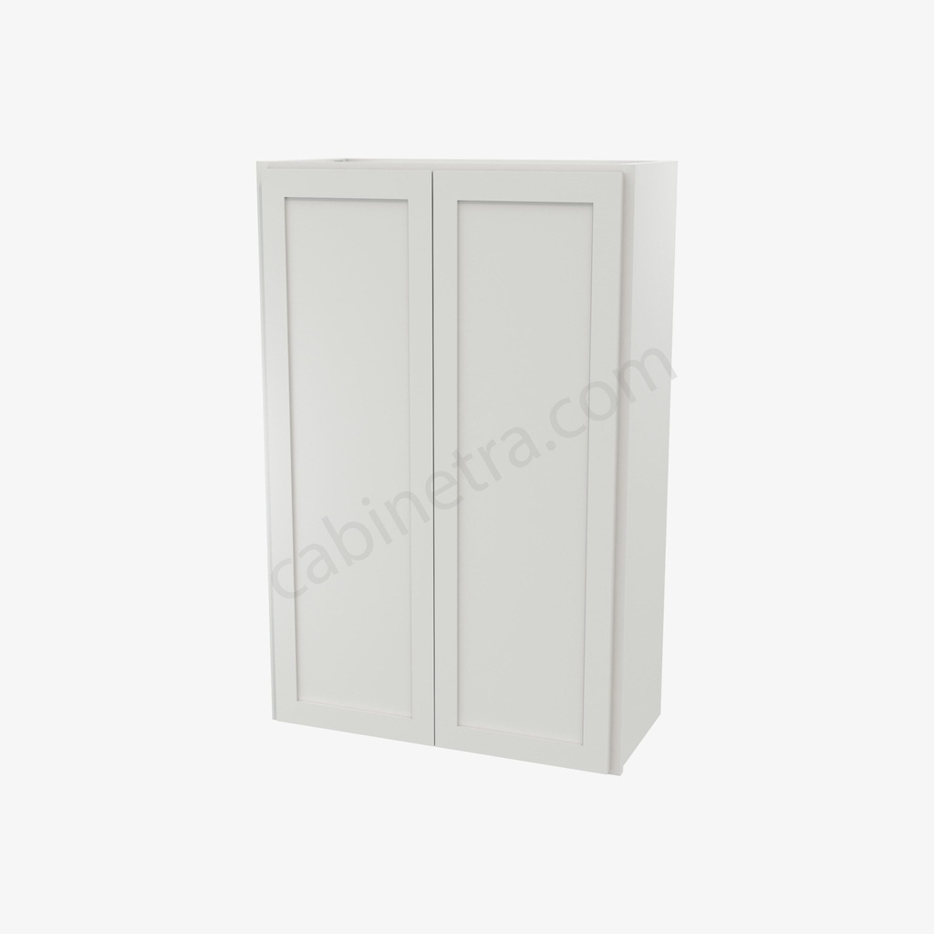 AW-W2742B Double Door Wall Cabinet | Forevermark Ice White Shaker