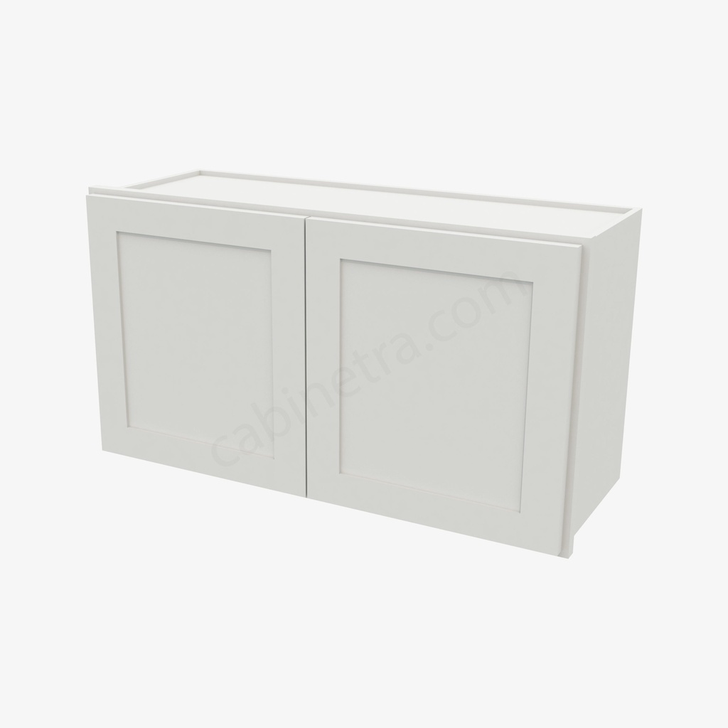 AW-W3318B Double Door Wall Cabinet | Forevermark Ice White Shaker