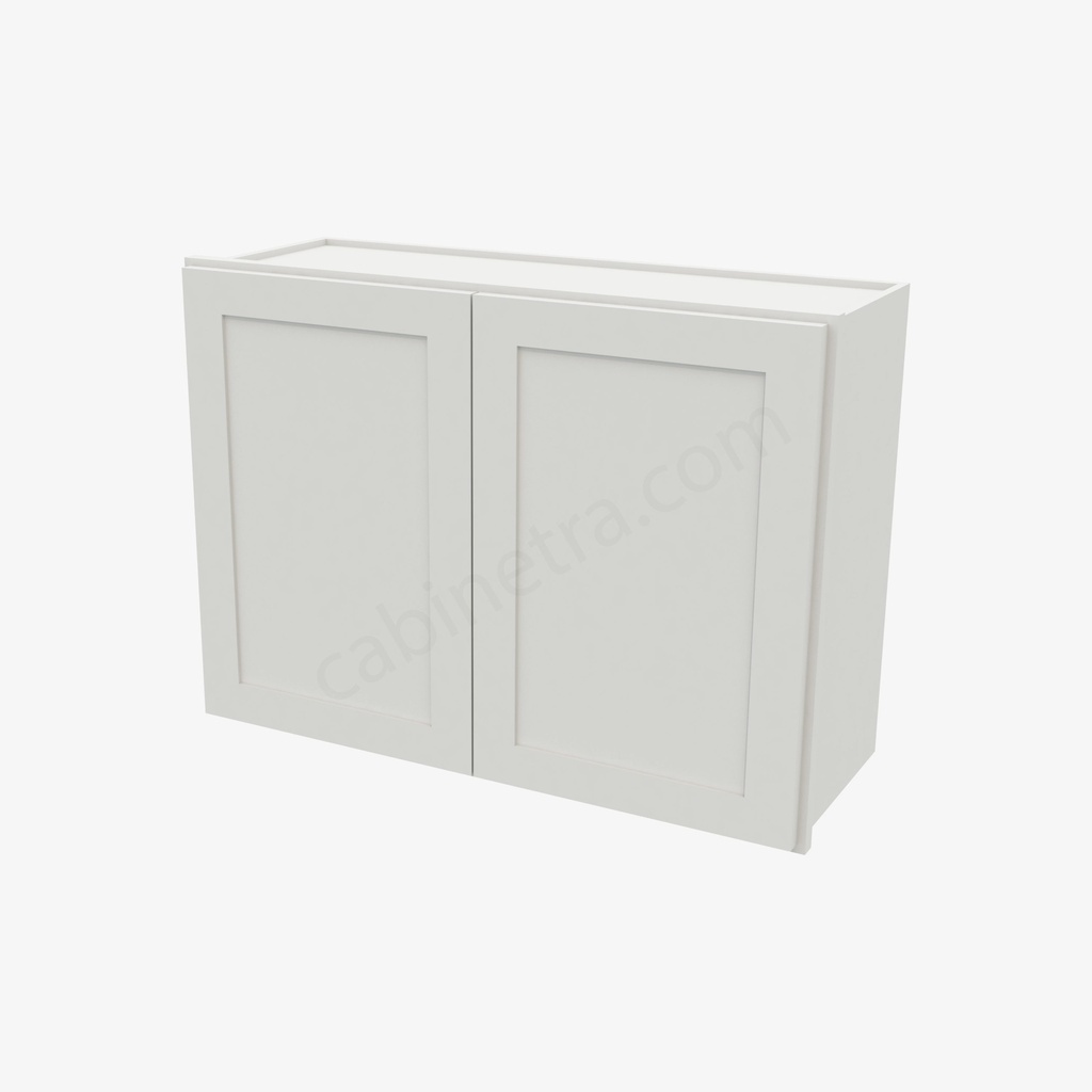 AW-W3324B Double Door Wall Cabinet | Forevermark Ice White Shaker