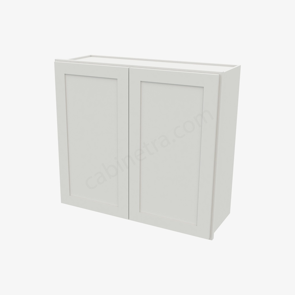 AW-W3330B Double Door Wall Cabinet | Forevermark Ice White Shaker
