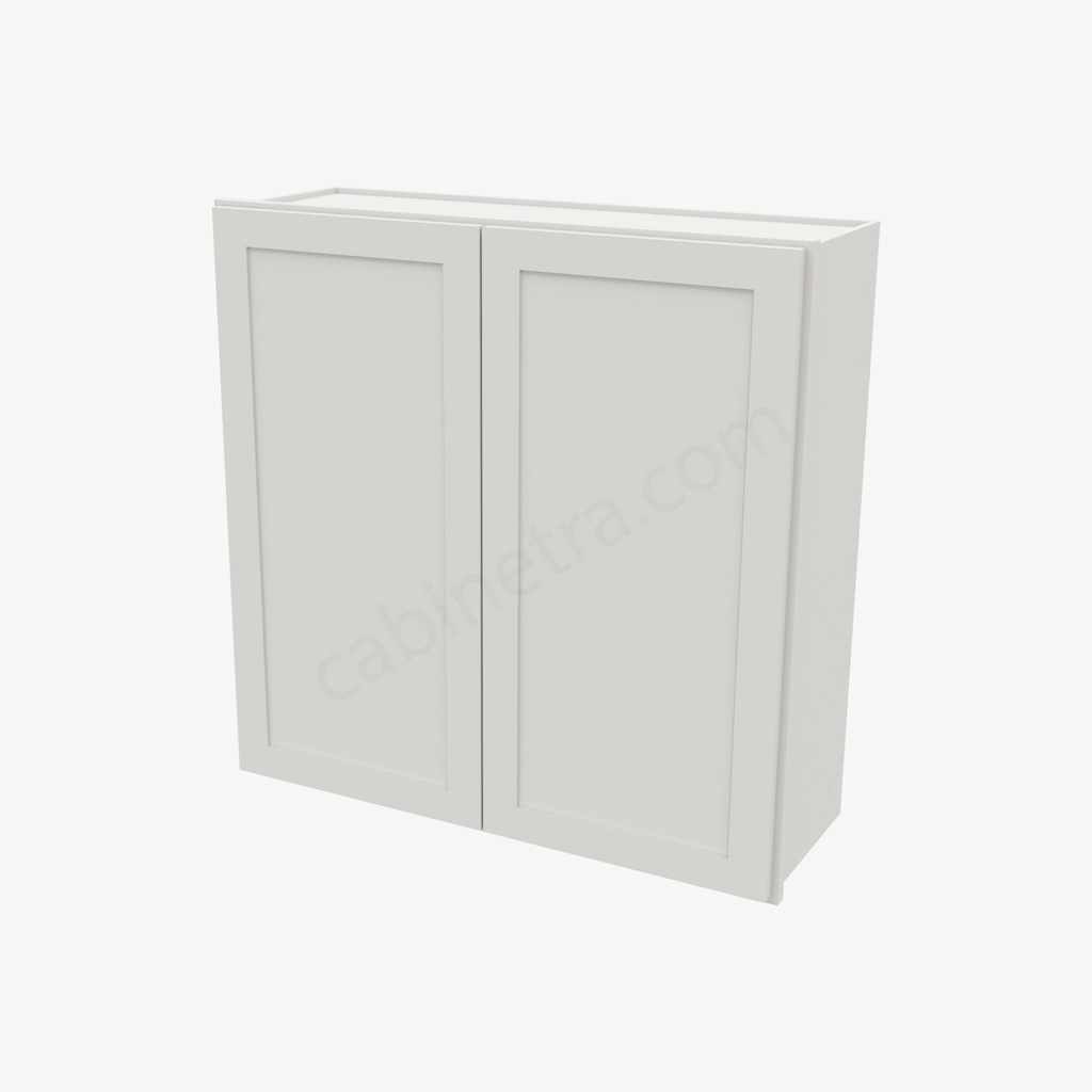 AW-W3636B Double Door Wall Cabinet | Forevermark Ice White Shaker
