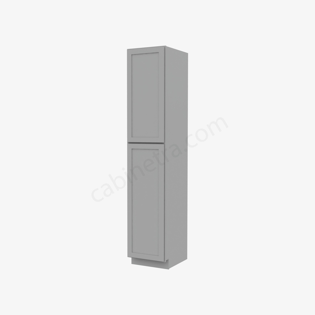 AB-WP1896 Tall Wall Pantry Cabinet | Forevermark Lait Gray Shaker