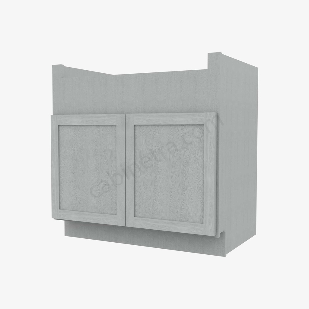 AN-FSB33B Farm Sink Base Cabinet | Forevermark Nova Light Grey Shaker