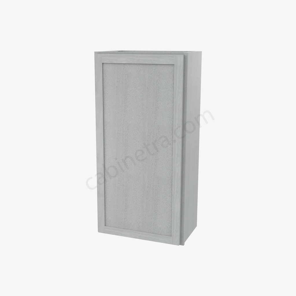 AN-W2142 Single Door Wall Cabinet | Forevermark Nova Light Grey Shaker