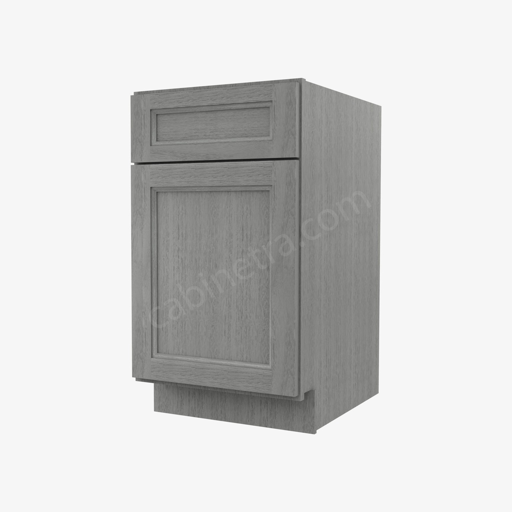 TG-B18 Single Door Base Cabinet | Forevermark Midtown Grey