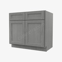 TG-B36B Double Door Base Cabinet | Forevermark Midtown Grey