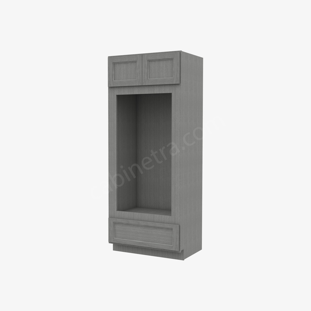 TG-OM3384B Tall Double Oven / Oven Microwave Cabinet | Forevermark Midtown Grey