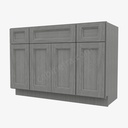 TG-S4821B12D-34-1/2"" Sink Base Combo Vanity with Drawers | Forevermark Midtown Grey