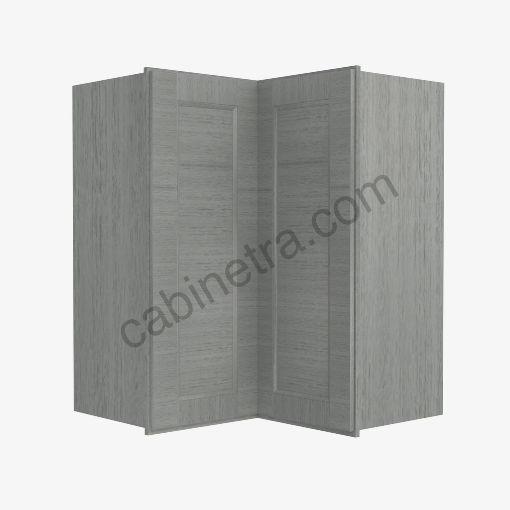 TG-WSQ2442 Easy Reach Wall Corner Cabinet | Forevermark Midtown Grey
