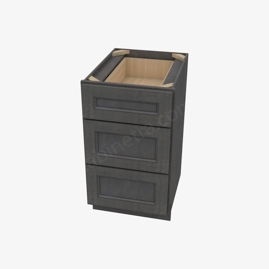 TS-DB18(3) 3 Drawer Pack Base Cabinet | Forevermark Townsquare Grey