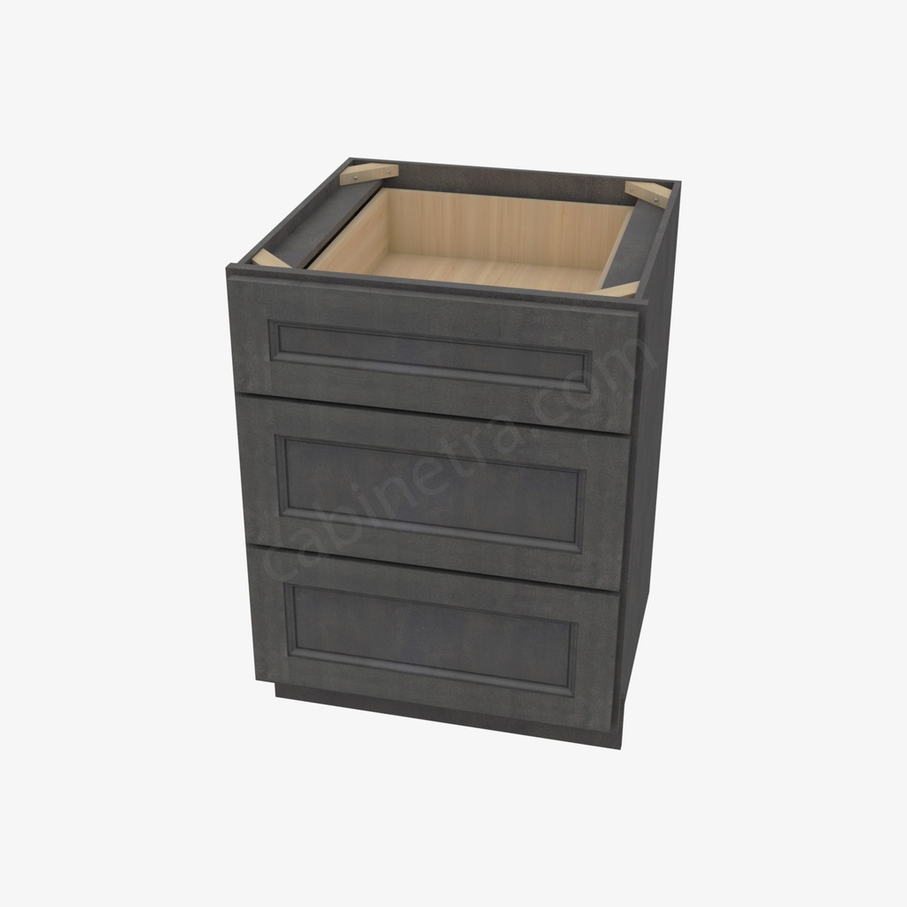 TS-DB24(3) 3 Drawer Pack Base Cabinet | Forevermark Townsquare Grey