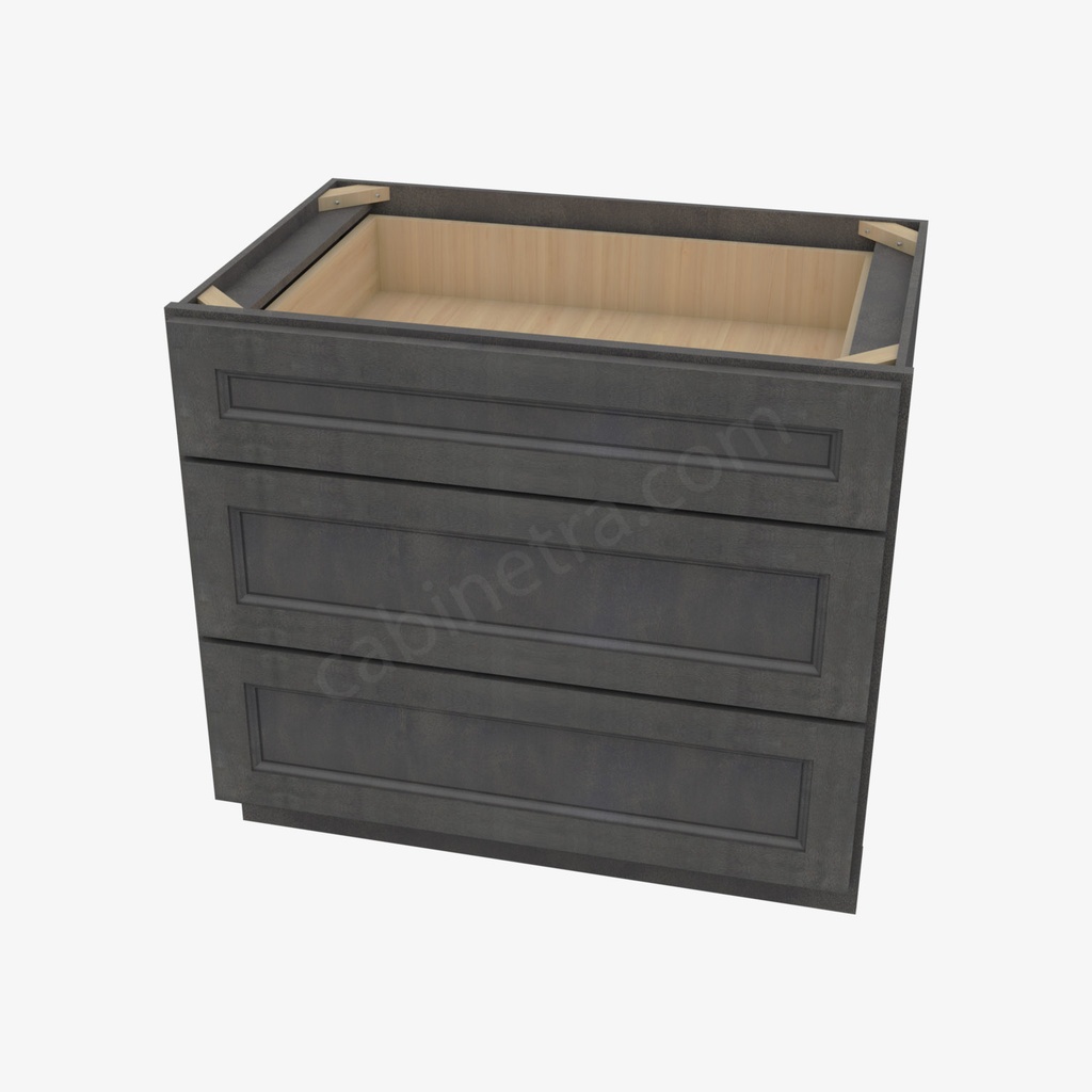 TS-DB36(3) 3 Drawer Pack Base Cabinet | Forevermark Townsquare Grey