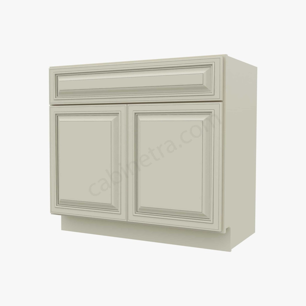 SL-S3621B-34-1/2"" Sink Base Vanity with Drawers | Forevermark Signature Pearl
