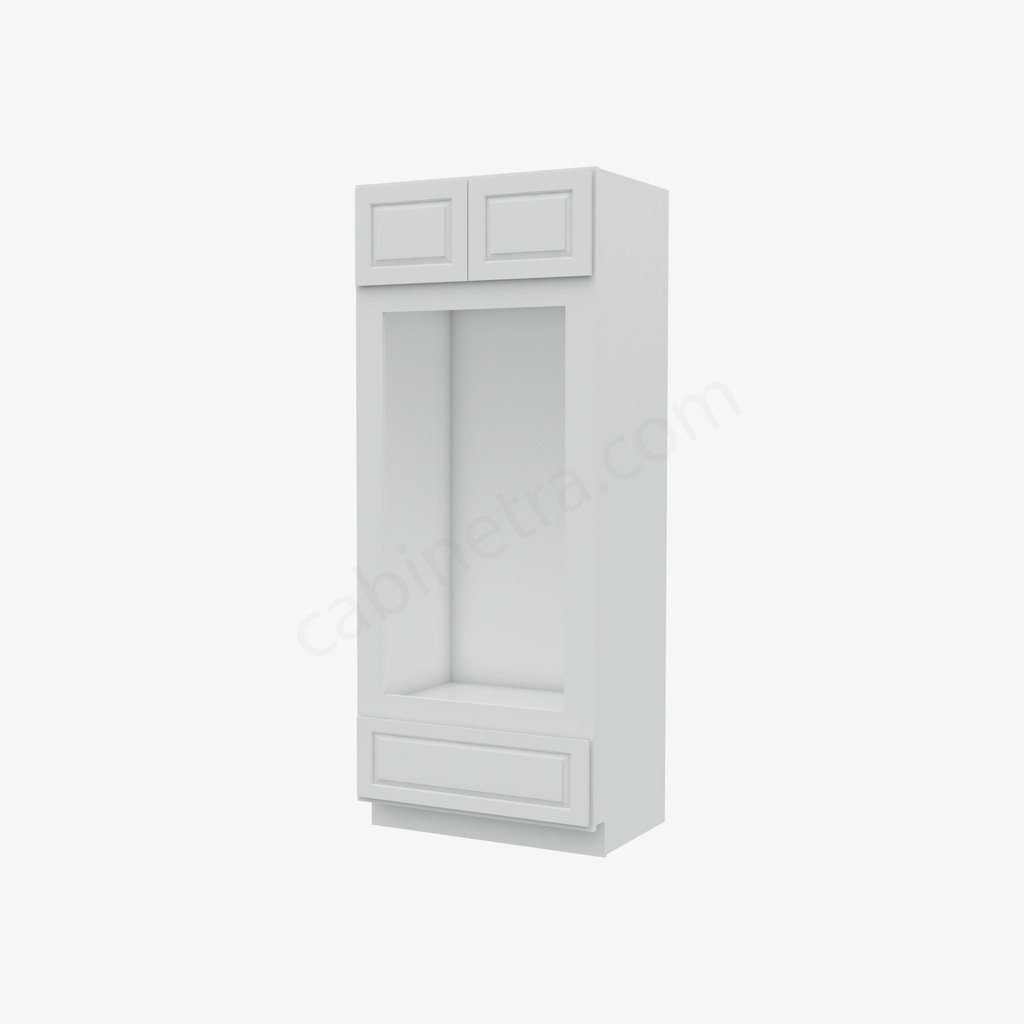 GW-OM3384B Tall Double Oven / Oven Microwave Cabinet | Forevermark Gramercy White