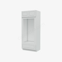 GW-OM3384B Tall Double Oven / Oven Microwave Cabinet | Forevermark Gramercy White