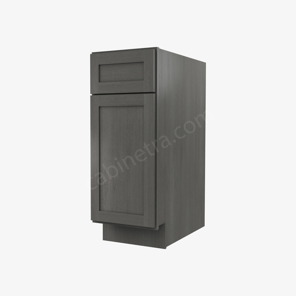 AG-B12 Single Door Base Cabinet | Forevermark Greystone Shaker