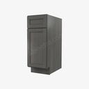 AG-B12 Single Door Base Cabinet | Forevermark Greystone Shaker