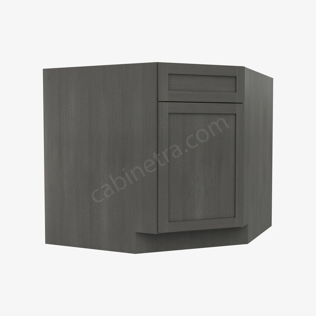 AG-BDCF36K-FL Base Diagonal Corner Floor Cabinet | Forevermark Greystone Shaker