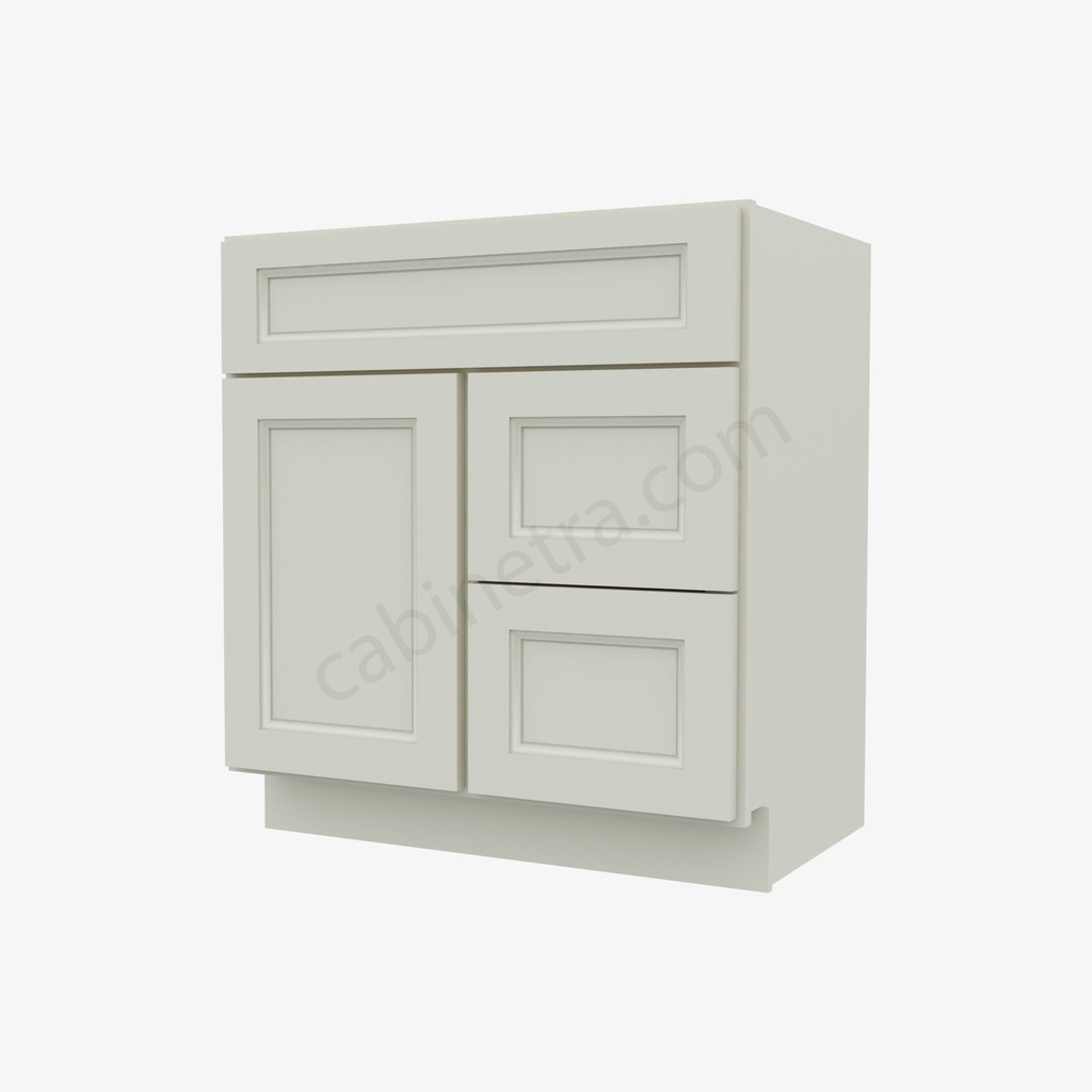 TQ-S3021DR-34-1/2"" Combo Vanity with Right Drawer | Forevermark Townplace Crema