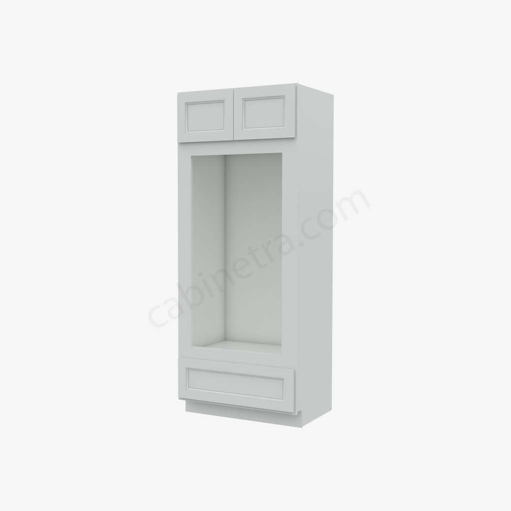 TW-OM3384B Tall Double Oven / Oven Microwave Cabinet | Forevermark Uptown White