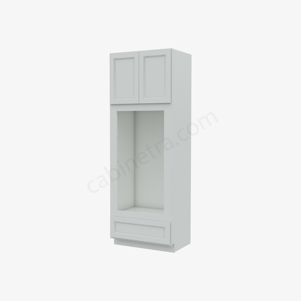TW-OM3396B Tall Double Oven / Oven Microwave Cabinet | Forevermark Uptown White