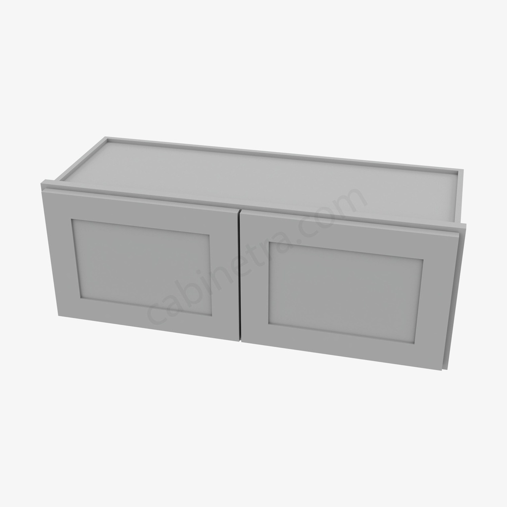 AB-W3312B Double Door Wall Cabinet | Forevermark Lait Gray Shaker