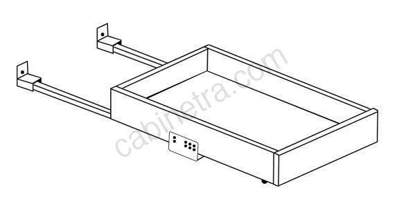 PD-24RT-DR Roll Out Tray with Dove Tail Drawer Box | Forevermark Petit Blue