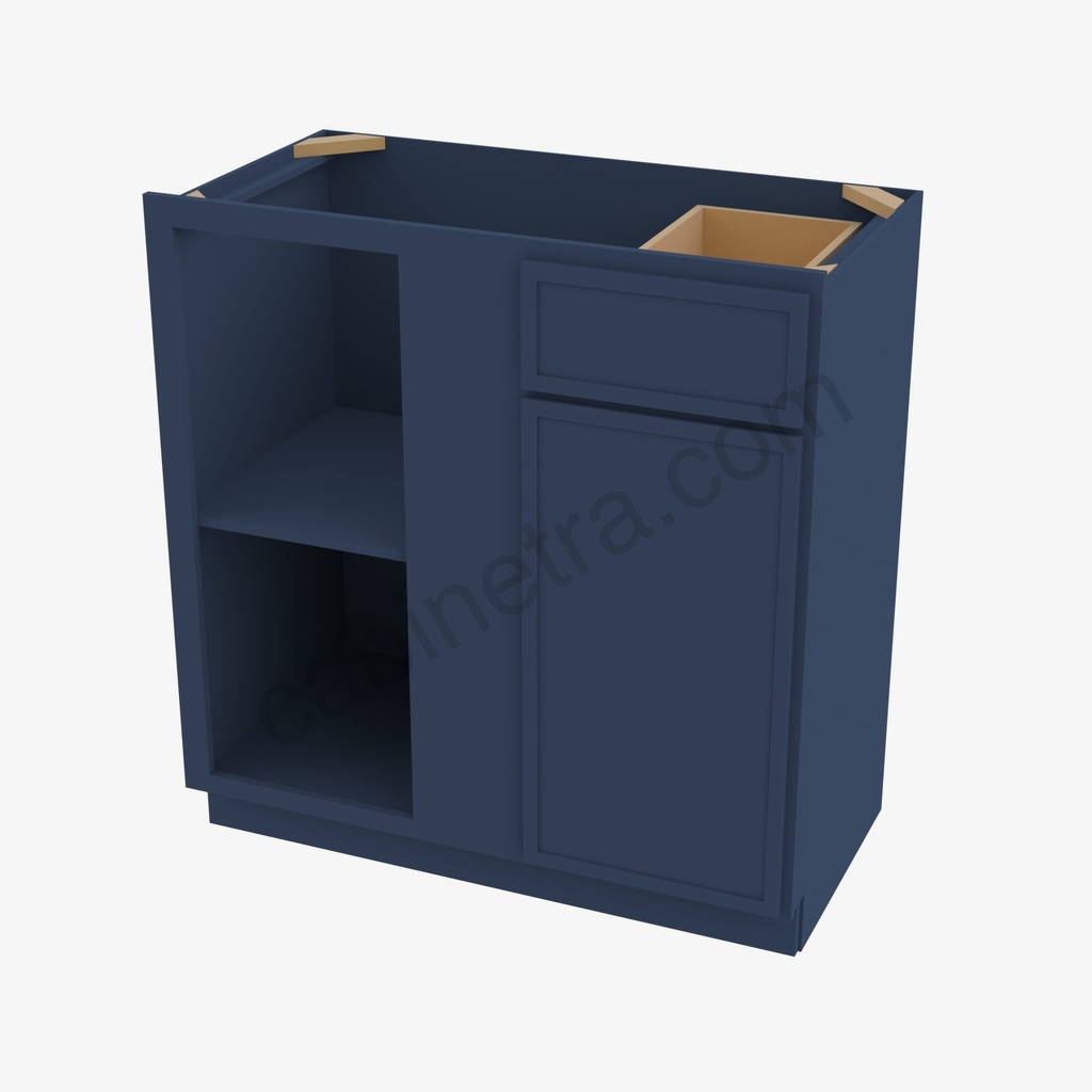 PD-BBLC45/48-42""W Base Blind Corner Cabinet | Forevermark Petit Blue