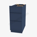 PD-DB36(3) 3 Drawer Pack Base Cabinet | Forevermark Petit Blue